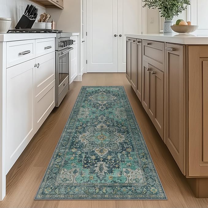 GENIMO 2x7 Runner Rugs for Hallway, Machine Washable Non Slip Vintage Rugs - Image 3