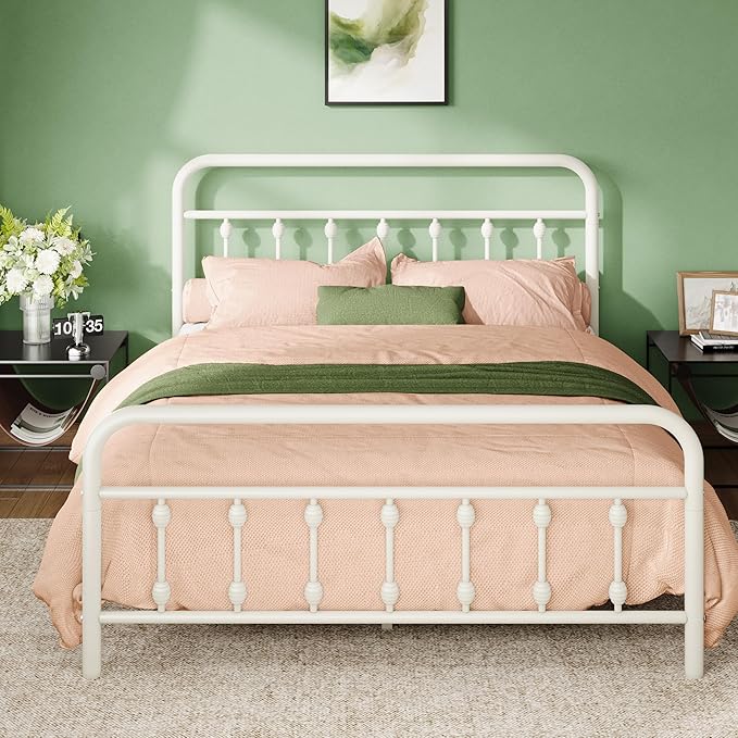 Allewie 14 Inches Queen Size Metal Platform Bed Frame by Allewie