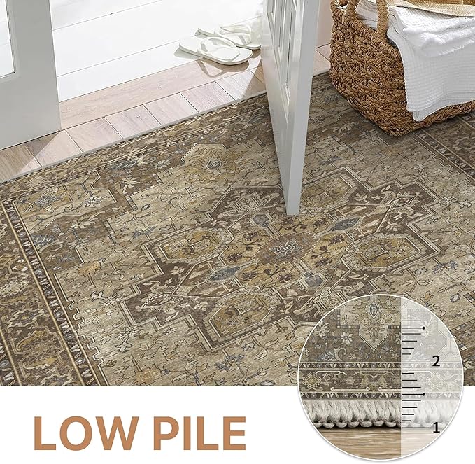 GENIMO 2x12 Runner Rugs for Hallway, Machine Washable Non Slip Vintage Rugs - Image 4