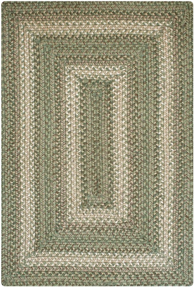 Grassland Green Small Braided Rugs, 2x3' Rectangle - Image 9