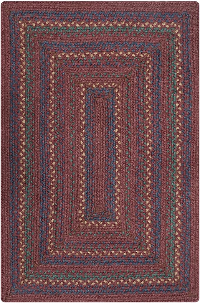 Jamestown Burgundy Braided Area Rugs, 8x10' Rectangle - Image 8