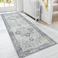 GENIMO Runner Rug 2x7, Machine Washable, Non Slip Vintage Hallway Runner Rug by GENIMO