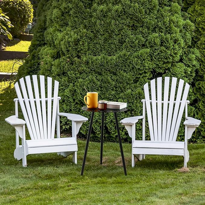 2 Packs Metal Outdoor Side Tables Small Outside End Table - Image 8
