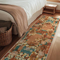 GENIMO Floral Runner Rug 2'6''x8, Machine Washable Non Slip Vintage Patchwork by GENIMO