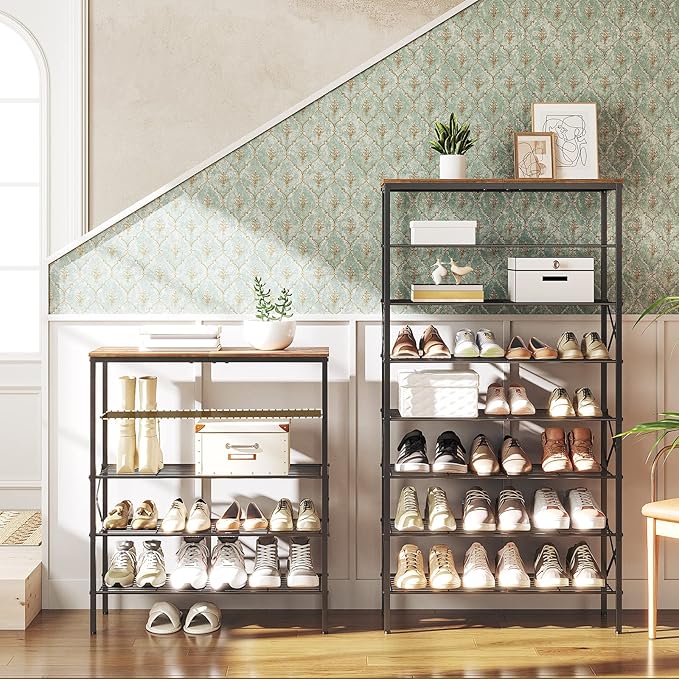 5-Tier Shoe Rack, Shoe Storage for Entryway and Closet, Free Standing Shoe - Image 6