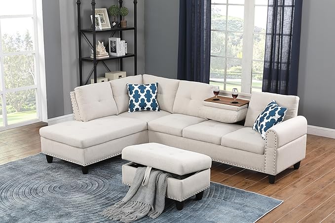 Evan Sectional Sofa or Couch by DevionFurniture