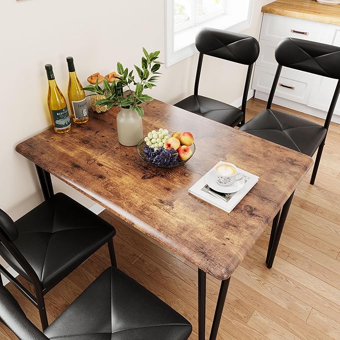 GarveeHome Dining Table Set for 4, Kitchen Table - Image 2