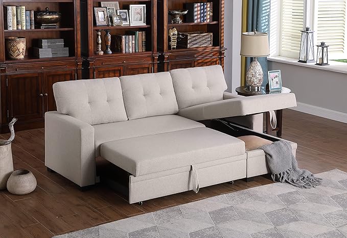 Devion Furniture Meridian 4-in-1 Convertible L Shaped Couch - Image 7
