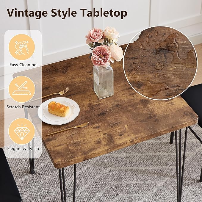 VECELO Kitchen Dining Room Table Set - Image 5