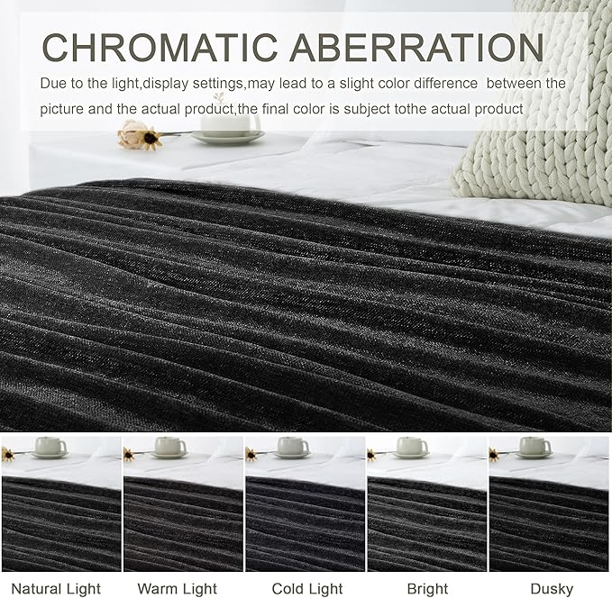 Chenille Throw Blanket for Couch 50"X 60", Soft Cozy Throws - Image 6