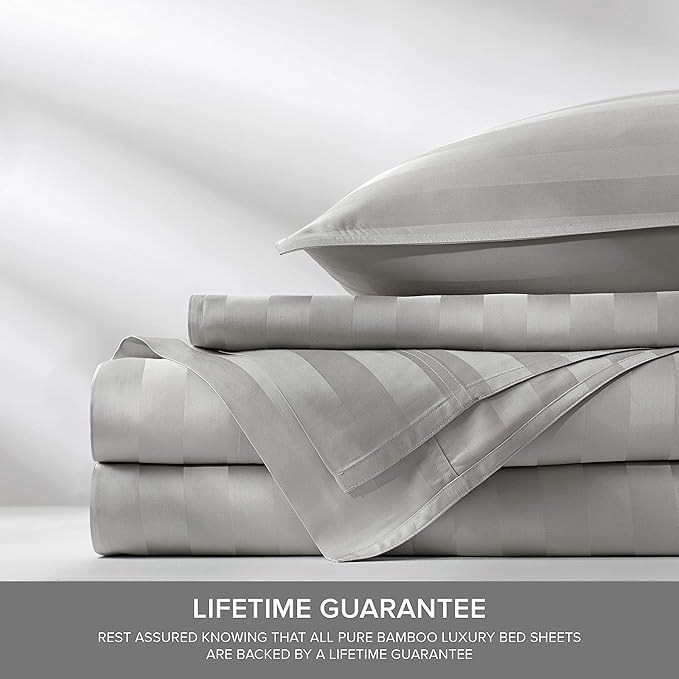 Twin Sheets by Pure Bamboo, Genuine 100% Organic Viscose Derived from Bamboo - Image 4