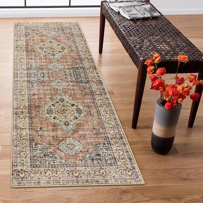 Lahome Oriental Washable Rug Runners by Lahome