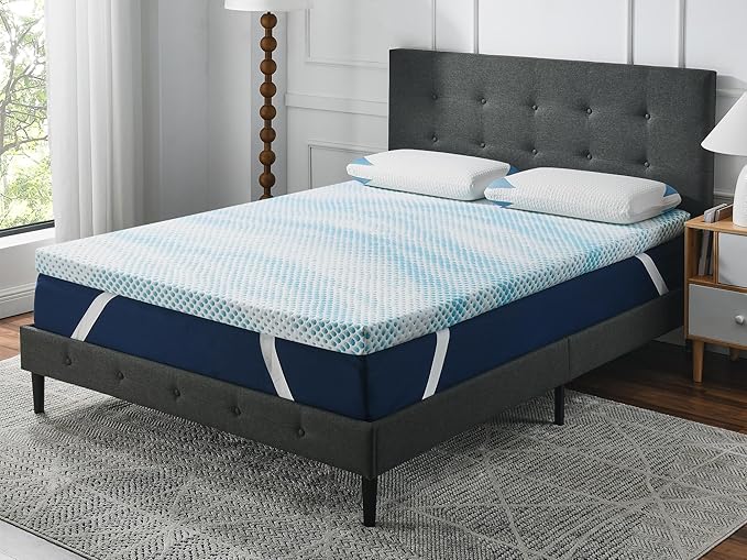 Cool Cloud Supreme 3 Inch Gel Memory Foam Full Mattress Topper – Cooling by RoostSleepMattress