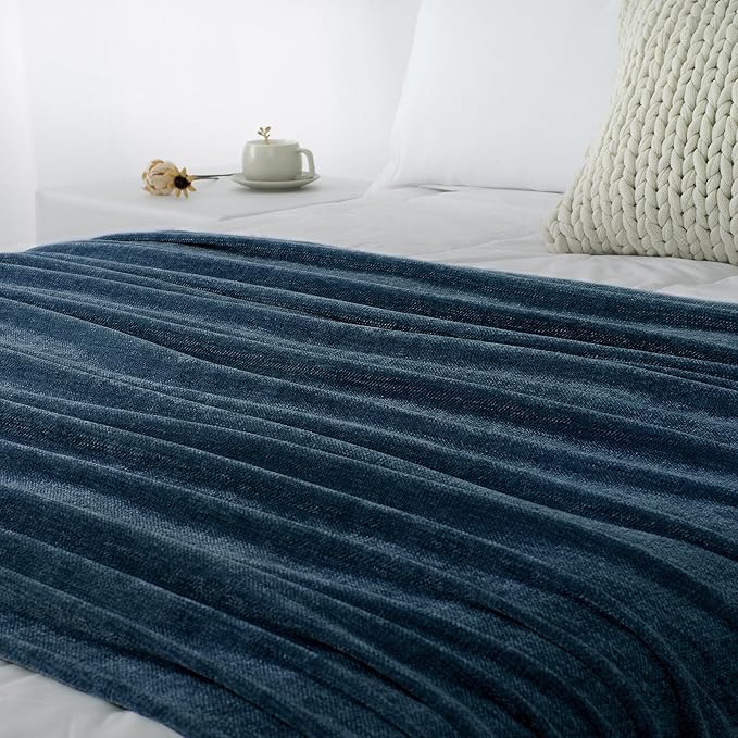 Chenille Throw Blanket for Couch 50"X 60", Soft Cozy Throws - Image 9