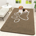 OLANLY Door Mat for Muddy Dog Paws 59x35, Ultra Absorbent Chenille Mud Doormat by OLANLY