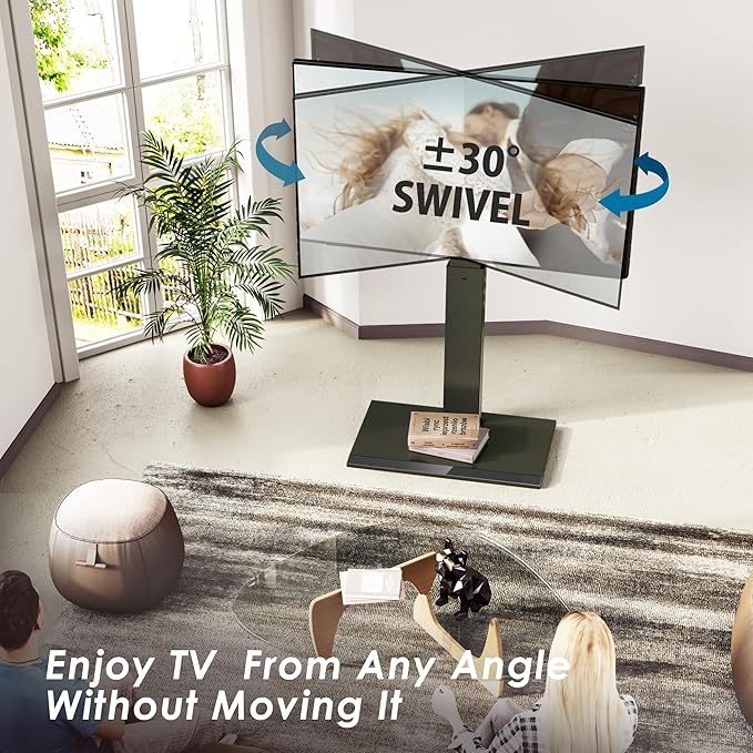 FITUEYES Iron Base Universal Floor TV Stand - Image 2
