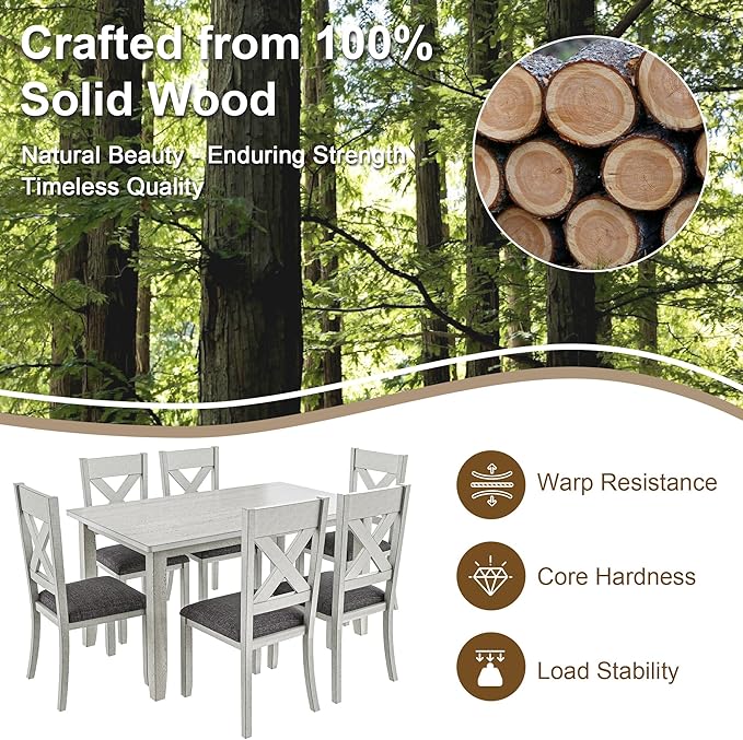 Solid Wood Dining Table, Part of Dining Table Set, Mix and Match Table - Image 6