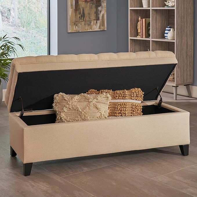 Ball & Cast 50" Upholstered Storage Ottoman - Image 3