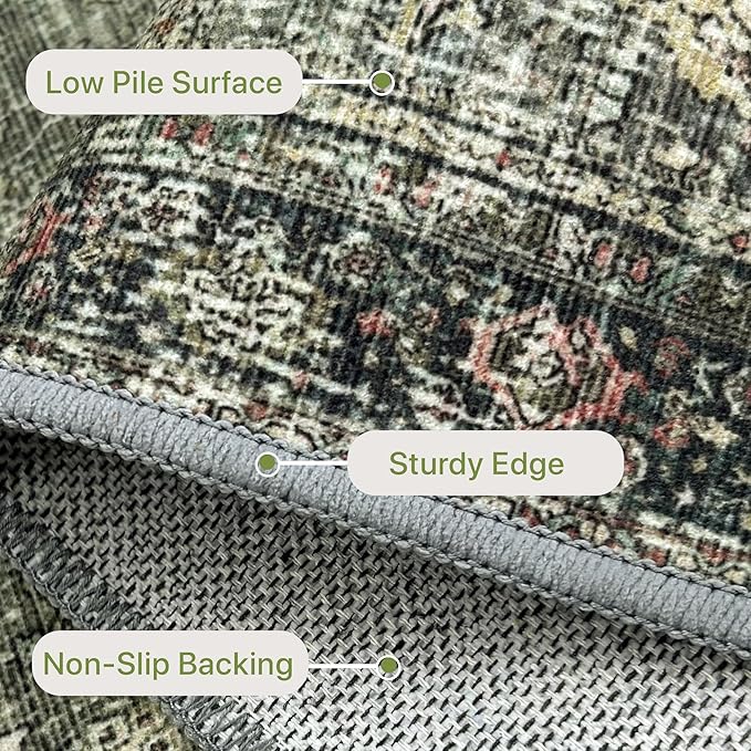 8X10 Area Rugs Machine Washable Rugs - Image 5