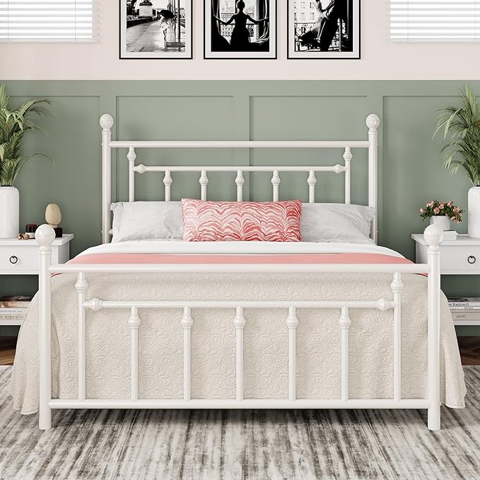 Allewie 14 Inch Queen Size Metal Platform Bed Frame by Allewie