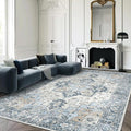 GENIMO 7'6''x9'6'' Area Rugs for Living Room, Machine Washable Non Slip Vintage by GENIMO