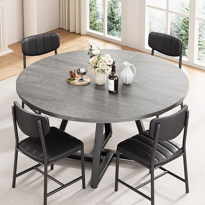 Round Kitchen Dining Room Table Circle Dining Dinner Table - Image 4