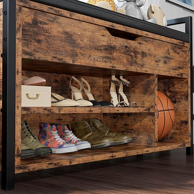 IRONCK Shoe Storage Bench, Entryway Bench - Image 2