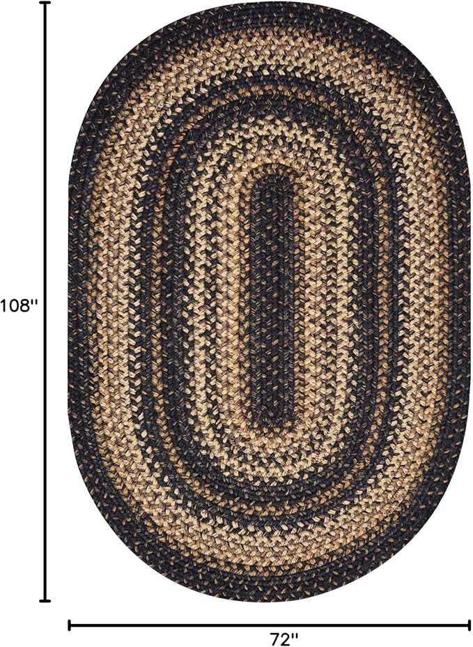 Homespice Kilimanjaro Premium Jute Braided Area Rug, Reversible, Natural Jute - Image 2