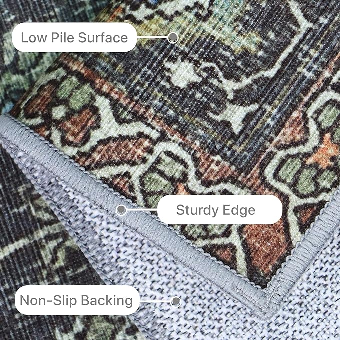 9X12 Area Rugs Machine Washable Rugs - Image 5