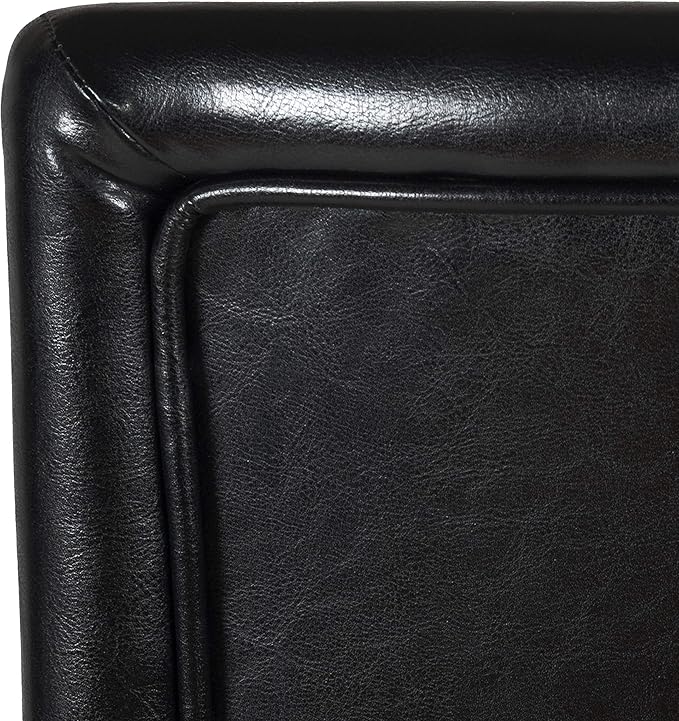 Homepop Home Decor | Classic Counter Height Bar Stools | Faux Leather 24 Inch - Image 7