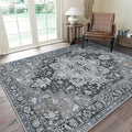 GENIMO 10x14 Area Rugs for Living Room, Machine Washable Non Slip Vintage Rugs by GENIMO