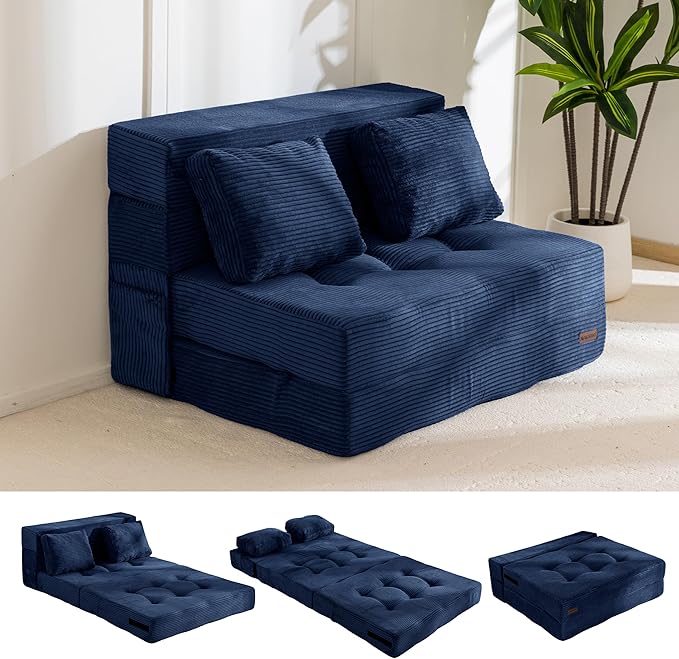 MAXYOYO Convertible Sofa Bed, Fold Out Sleeper Sofa by MAXYOYO