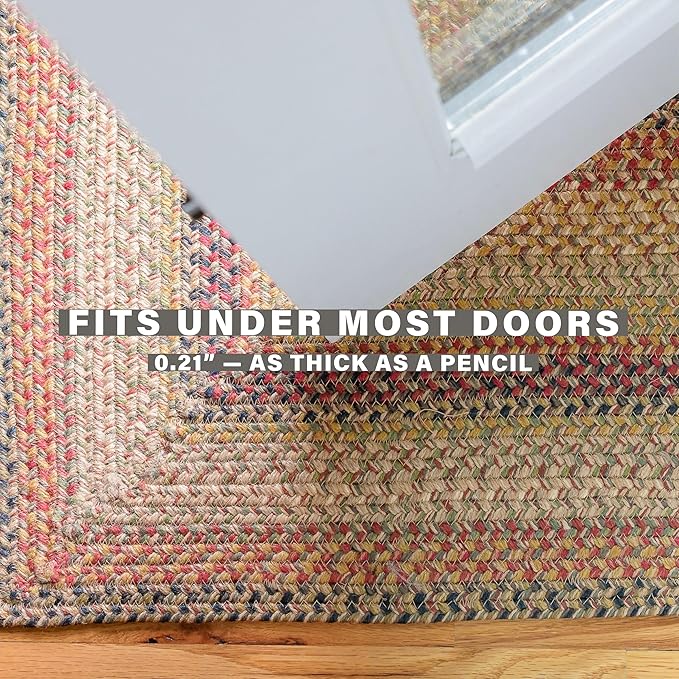 Homespice Kingston Multi Color Braided Rugs 27x45 – Small Jute Braided Kitchen - Image 5