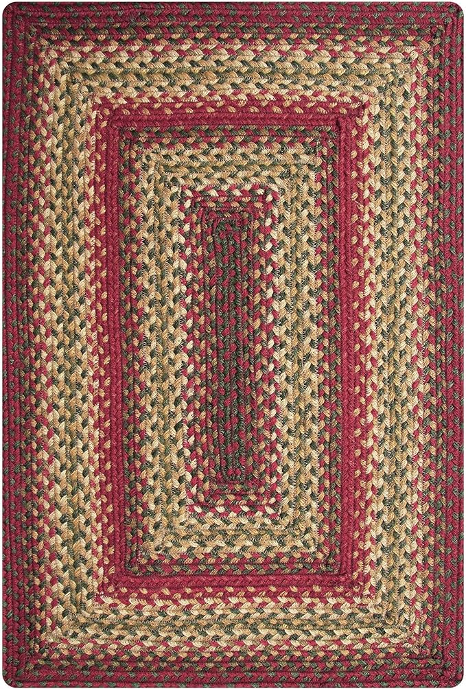Cider Barn Red Jute Braided Area Rug, 4x6' Rectangle - Image 9
