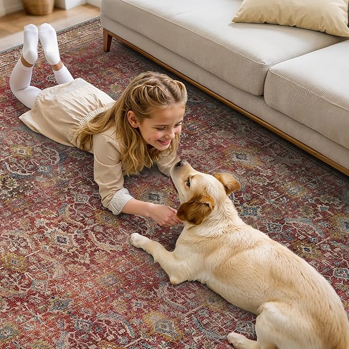 9X12 Area Rugs Machine Washable Rugs - Image 4