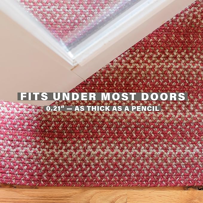 Homespice Apple Pie Jute Red Braided Rugs 5x8' Oval - Image 6