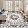 Tangsoo 4x6 Area Rug for Living Room, Washable Vintage Indoor, Distressed by Tangsoo