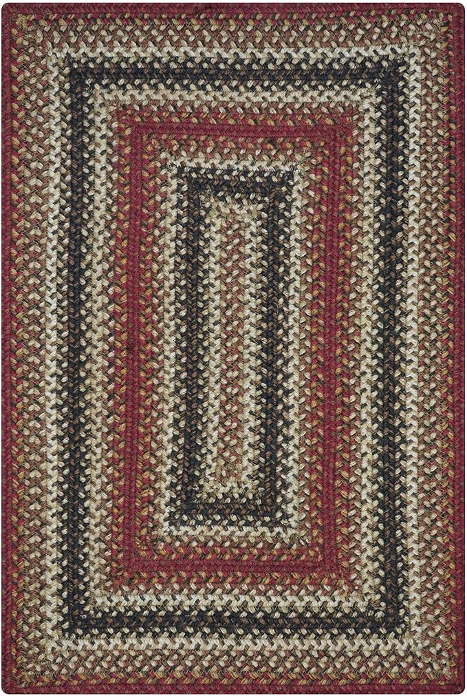 Homespice Chester Braided Rectangular Rug 4x6' Country Style Rugs - Image 9