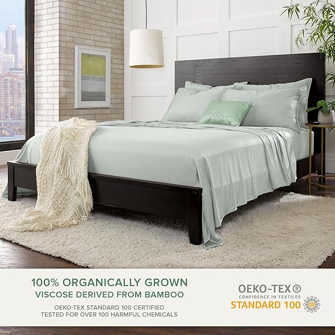 Queen Sheets by Pure Bamboo, Genuine 100% Organic Viscose Derived from Bamboo - Image 2