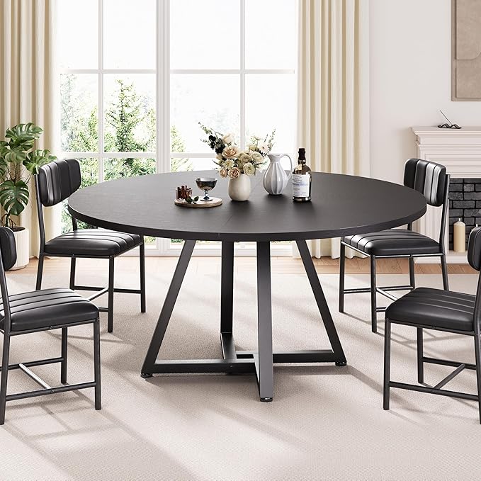 51“ Round Kitchen Dining Room Table - Image 4