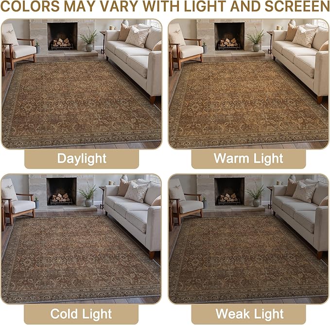 10X14 Area Rugs Machine Washable Rugs - Image 6