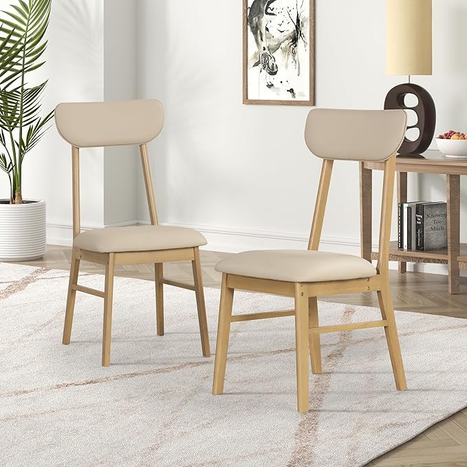 Merax 6-Piece Dining Table Set, One Table One Bench and Four Chairs, High Gloss - Image 4