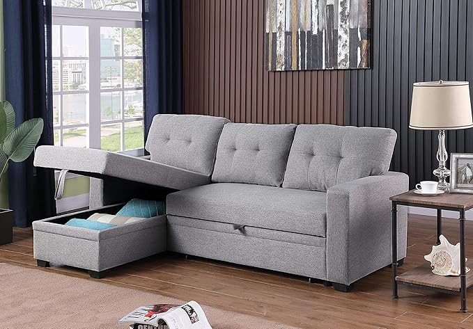 Devion Furniture Garisa 4-in-1 Convertible L Shaped Couch - Image 2