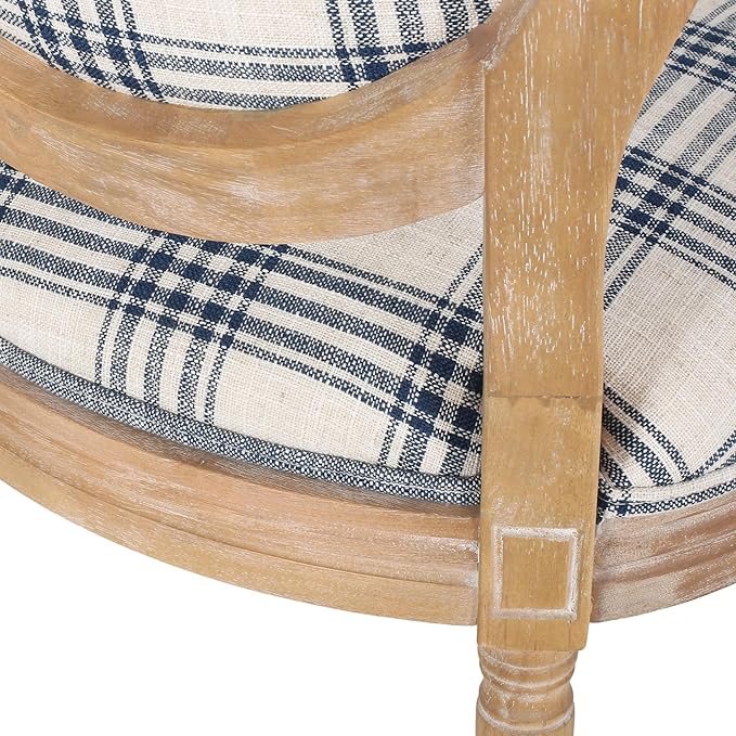 Christopher Knight Home Phinnaeus Dining Chair Set, Dark Blue Plaid + Light - Image 11