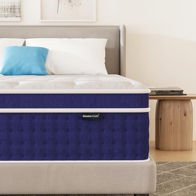 Queen Mattress, 14 Inch Queen Size Hybrid Mattress in a Box, Gel Memory Foam by YourCastleofComfort