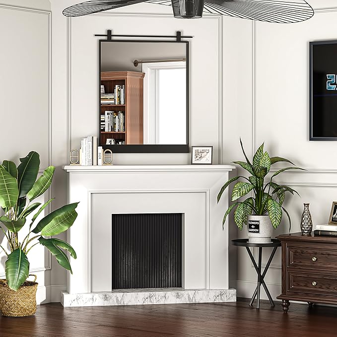 24x32 Inch Rectangle Bathroom Vanity Mirror - Image 8