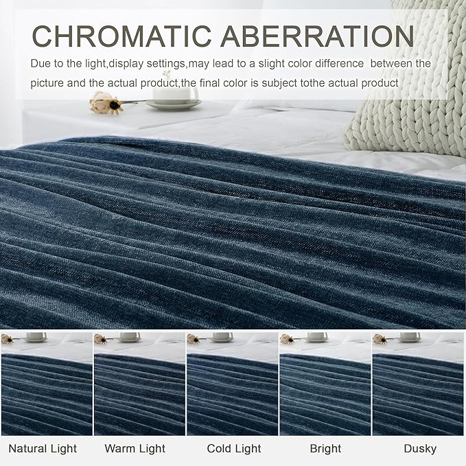 Chenille Throw Blanket for Couch 50"X 60", Soft Cozy Throws - Image 6