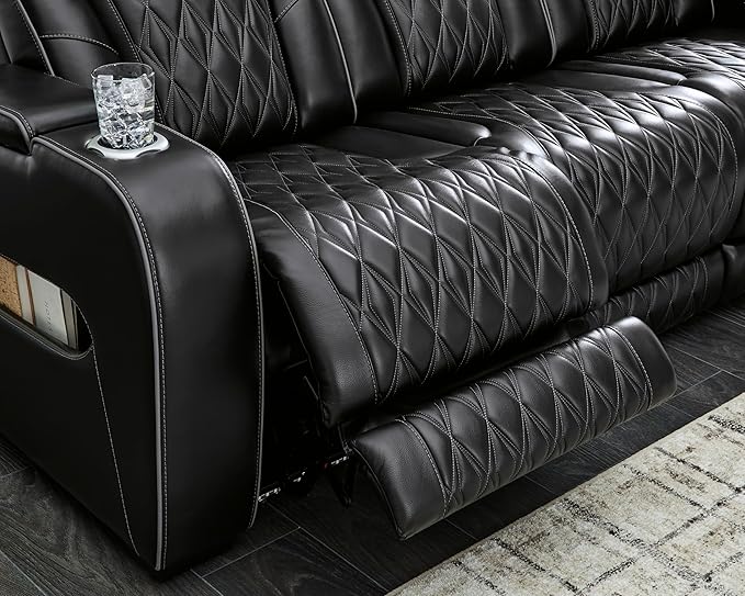 Signature Design by Ashley Boyington Contemporary Leather Match Power Reclining - Image 18