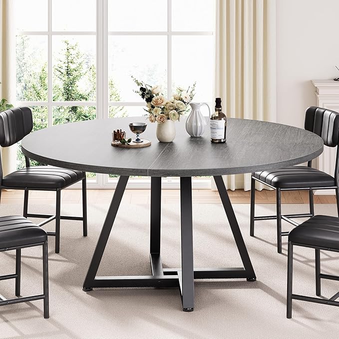 Round Kitchen Dining Room Table Circle Dining Dinner Table - Image 5