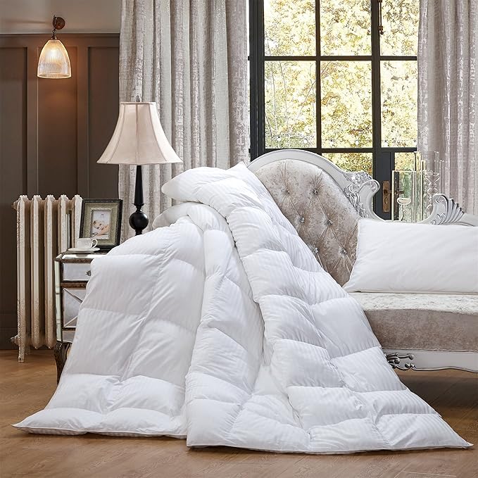 Egyptian Cotton Factory Outlet Store Luxurious All-Season Goose Down Comforter - Image 2